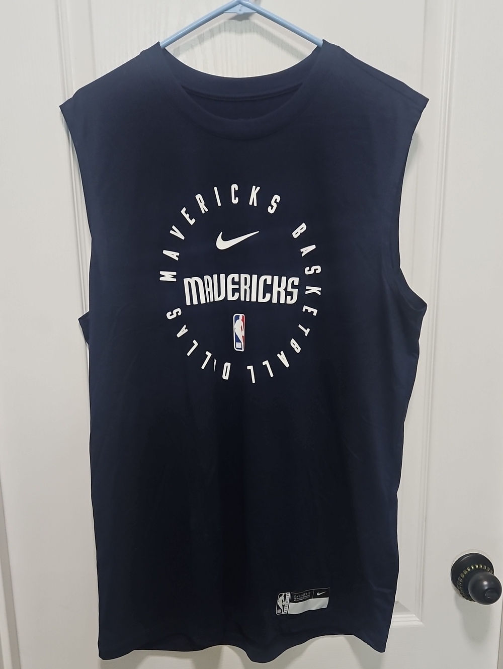 Nike Navy Dallas Mavericks Graphic Sleeveless Tank